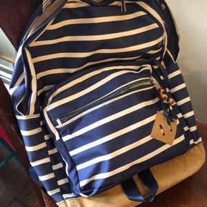 Striped backpack